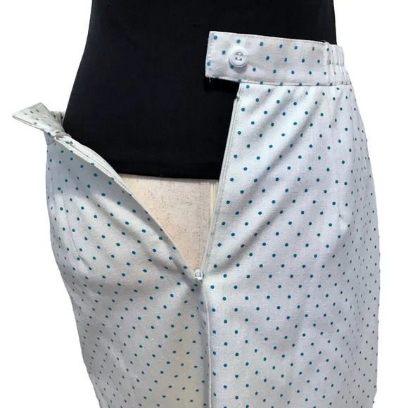 Haberdashery Collection by Personal Polka Dot Vintage Straight Skirt Women 26 - Picture 11 of 14